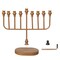 Vintiquewise Wall Mount 9-Branch Hanukkah Menorah Illuminated Display Contemporary Decorative Accent Judaica Centerpiece and Meaningful Gift for Hanukkah Celebrations, Modern Black
